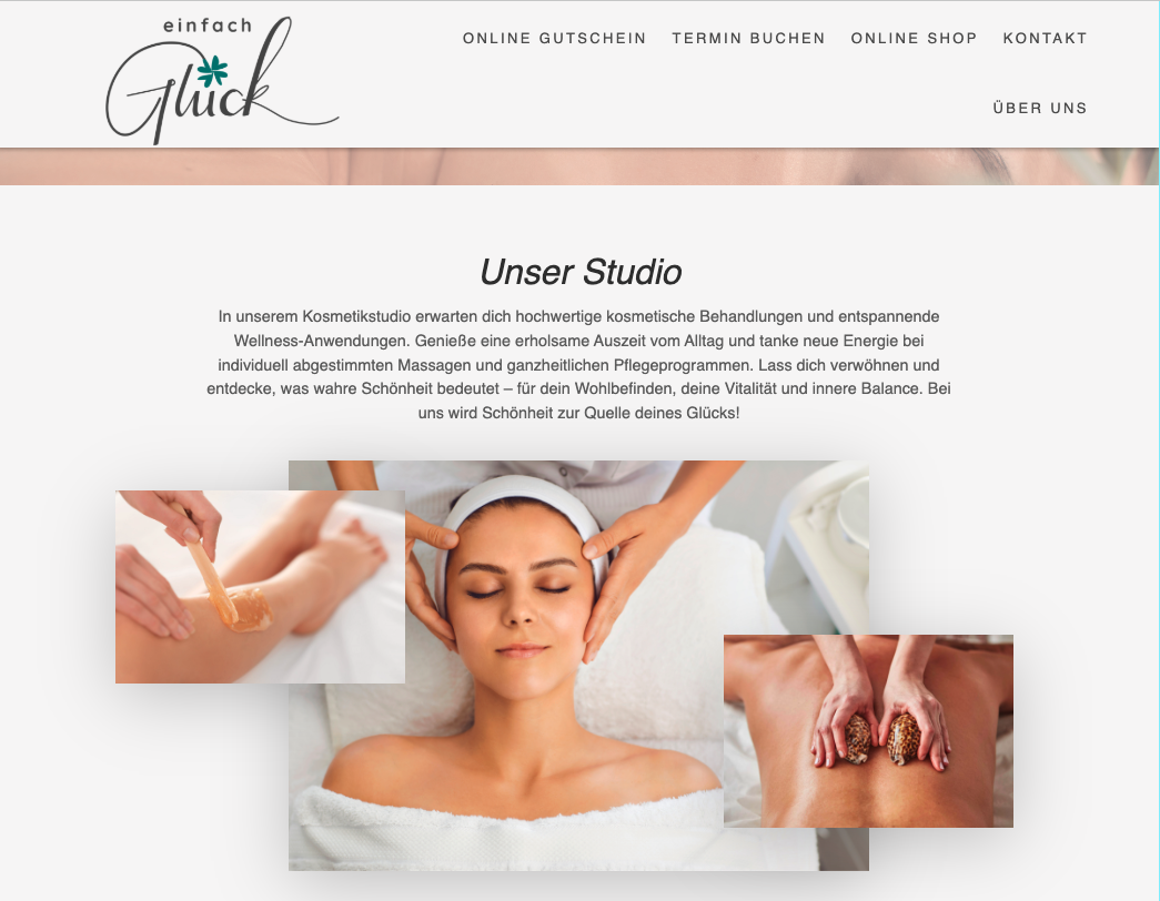 Frau genießt kosmetische Gesichtsbehandlung im Kosmetikstudio Einfach Glück in Maxhütte Haidhof– Webdesign Kosmetikstudios Referenz